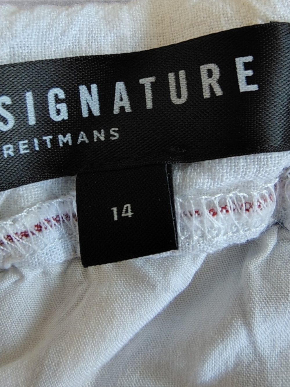 Reitmans Blue and White Striped Midi Dress with Ruffle Hem - Picture 5 of 6